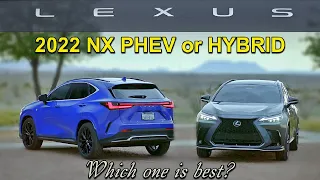 Comparing the Lexus NX 350h hybrid to the NX 450h+ plug-in hybrid