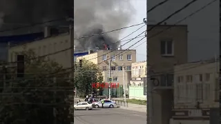 Пожар в офисном центре в Калуге