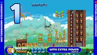 HOW TO GET the HIGHEST SCORE POWER-UP for Level 1 in Angry Birds Friends Tournament 1393
