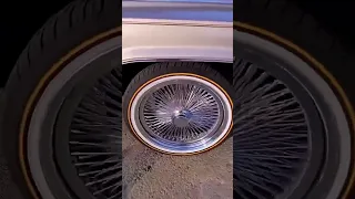 Rare Wire Spinners Wheel Daytons Vogues on Cadillac Deville ￼#SpokesAndVogues #Cadillac ￼