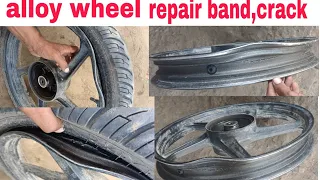 alloy wheel rim band $ crack repair full details # video watch now$