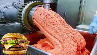 How McDonald's HAMBURGER MEAT is MADE🍔😨| McDonald's Burger Factory