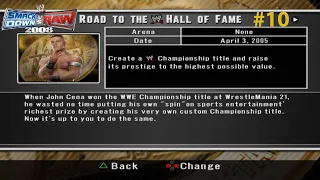 WWE Smackdown vs RAW 2008 - "CREATE A CHAMPIONSHIP" (Hall of Fame Mode)