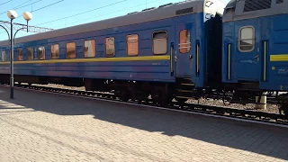 ВЛ10-1308 прибуває з поїздом №81 Київ - Ужгород на станцію Мукачево