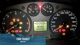 Ford Transit G7, как сбросить сервисный интервал? Oil Reset. Как сбросить ключик?