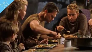 Kurt Russel eating Dinner Scene in movie [Soldier 1998]