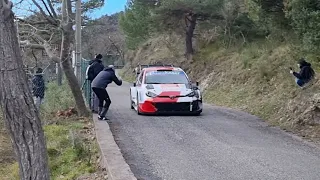 Rally Monte Carlo 2023 -Toyota Yaris Rally 1 launch control