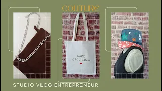 STUDIO VLOG ENTREPRENEURIAT | COUTURE | ATELIER VLOG | JANVIER - FEVRIER 2024 | WORK WITH ME