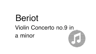 Beriot Violin Concerto no.9 mov.I piano accompaniment