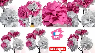 Making Of Beautiful Flowers। Creative Artificial Flower। Flower Making Tutorial। Multicolour Flower।