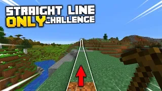 Minecraft, but I Can Only Walk in a Straight Line