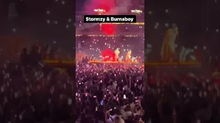 Burna boy Amazing moment when he brought Stormzy live on stage to perform together in London #london