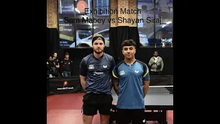 eBaTT London Table Tennis Centre - Exhibition Match Sam Mabey vs Shayan Siraj