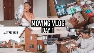 PACKING UP OUR ENTIRE LIFE, MORE SHOPPING & A HOMEWARE HAUL! · MOVING VLOG Day 1 | Emily Philpott