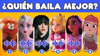 ¿Adivina el personaje a través del baile?¿Adivina quién baila mejor?Elemental,Merlina,Encanto,Sing 2