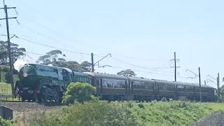 3801 on the 'Steam To The Surf' passing Clifton