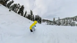 Snowboarding Heavenly After 50" Snowstorm | Rollercoaster Feeling FPV