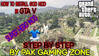 How to install GOD MOD { Psychokinetic} W.I.P in GTA V step by step in hindi/urdu BY PAK GAMING ZONE