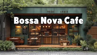 Energetic Morning with Bossa Nova Music at Garden Cafe ~ Outdoor Coffee Shop Ambience for Good Mood