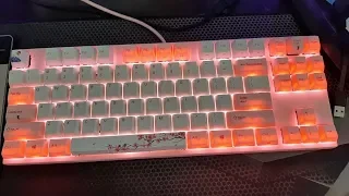 Распаковка клавиатуры Varmilo va87m Sakura pink (w/ cherry mx red)