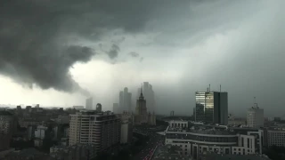 Суперячейка в Москве 30.06.2017