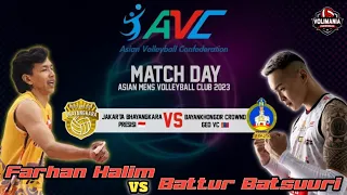 Adu Spike_Farhan Halim vs Battur Batsuuri | BHAYANGKARA PRESISI🇮🇩 vs BAYANKHONGOR🇲🇳
