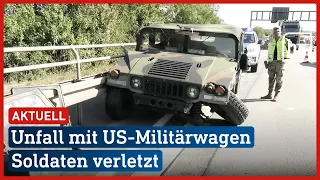 US-Militärfahrzeug versucht, LKW auszuweichen - 3 Verletzte | hessenschau