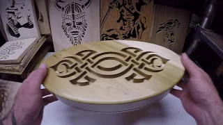 Tribal scroll saw box