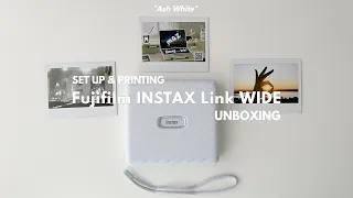 Fujifilm Instax Wide Link (Ash White 🤍) Unboxing + Set Up + Printing