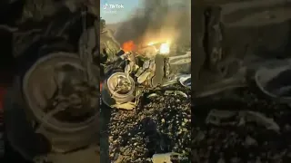 Russian helicopter shot down in Ukraine. Российский вертолет сбит в Украине