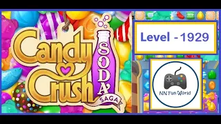 Candy Crush Soda Saga Level 1929 Win with Lollipop candy and Fish army get 260K+ Score