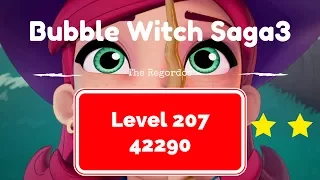 Bubble Witch 3 Level 207 42290 points No Boosters