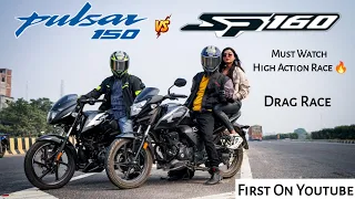 Honda SP 160 Vs Bajaj Pulsar 150 | Drag Race | Kaante Ki Taqqar