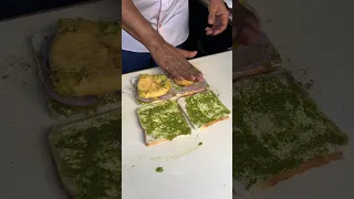 Mumbai Cheese Vada Pav Sandwich | Indian Street Food | #shorts #short #youtubeshorts #shortvideo