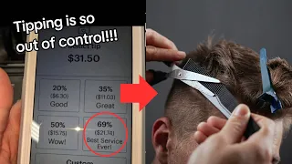 Outrage Over 69% Tip Option on Payment Got Viral for Child's Haircut Sparks Tipping Culture Debate