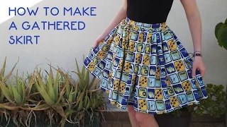 How to make a gathered skirt [DIY Tutorial]