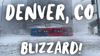 Colorado's 2021 Blizzard! A Look Inside Downtown Denver After 21 Inches Of Snow!