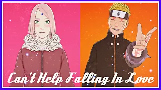 MMDナルト! - Naruto  | Naruto x Sakura - Can't Help Falling In Love (Rus sub)
