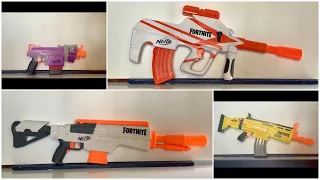 Nerf Fortnite Motorized Blasters!  The Fortnite IR, AR-L, B-AR, SMG-E!  #shorts #nerf #nerffortnite
