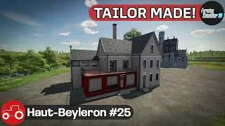 Building A Tailor Shop, Sowing Contracts & Mulching Fields - Haut-Beyleron #25 FS22 Timelapse