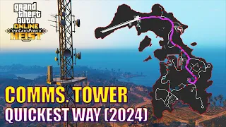 CAYO PERICO: FASTEST Way to Communications Tower in 2024 (Gather Intel Scope Out) | GTA Online Heist