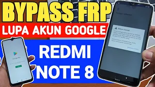 Cara bypass Frp Redmi Note 8 Lupa Akun Google Tanpa Komputer