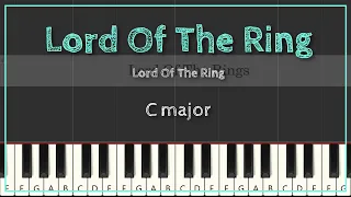 Lord Of The Ring | Lord Of The Ring | Easy Piano