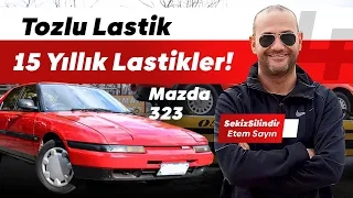 TOZLU LASTİK | 90'ların Efsanesi Mazda 323 Lastik Değişimi ve Rot Ayarları @sekizsilindir