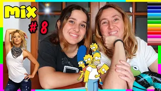 MIX de VIDEOS VIRALES #8 - Shakira y la Familia Simpson en Ponte las Pilas con Lina y Eva