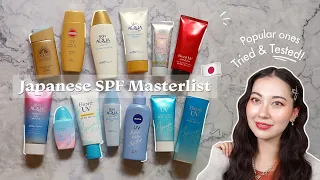 Japanese Sunscreen Review ☀️ Most popular J-SPFs tried and tested!