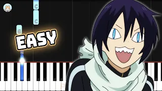 [full] Noragami Aragoto OP - "Kyouran Hey Kids!!" - EASY Piano Tutorial & Sheet Music