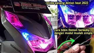 PASANG LAMPU DEVIL DAN LAMPU ALIS HONDA BEAT DELUXE‼️Cara buat Lampu Devil Berkedip