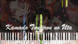 Demon Slayer: Kimetsu no Yaiba EP 19 || Kamado Tanjirou no Uta (Piano Tutorial)