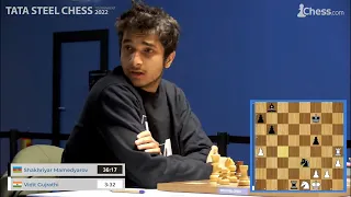 Vidit Gujrathi loses and gets emotional | Tata Steel Chess Round 12